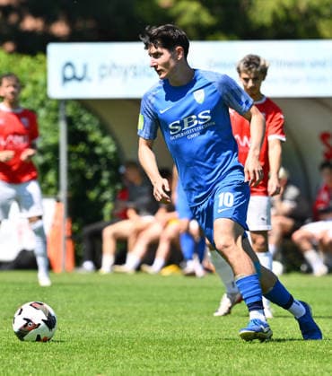 25.05.2026 - Fussball - Saison 2025 2026 - Relegation Oberliga Bayern Bayernliga Landesliga : FSV Stadeln - FC Eintracht Münchberg - - xwoxzix - Marvin Nöske (10, FC Eintracht Münchberg ) Freisteller Einzelbild