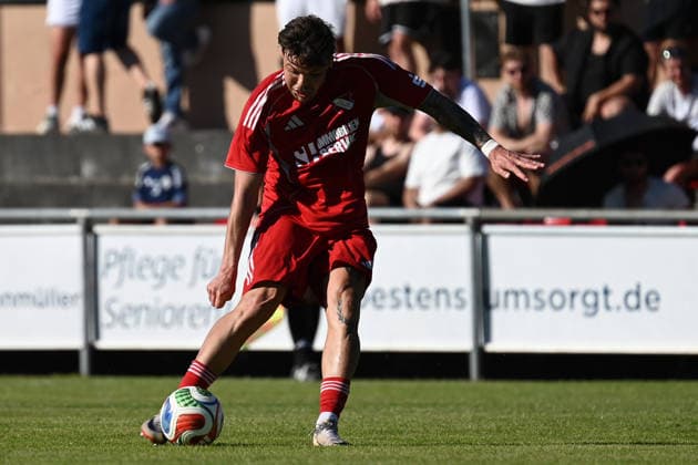 25.05.2025 - Fussball - Saison 2024 2025 - Relegation Oberliga Bayern Bayernliga Landesliga : ATSV Erlangen - TSV Großbardorf - LuPf - xluxpfx - Nico Ott (6, ATSV Erlangen ) Chance Torchance