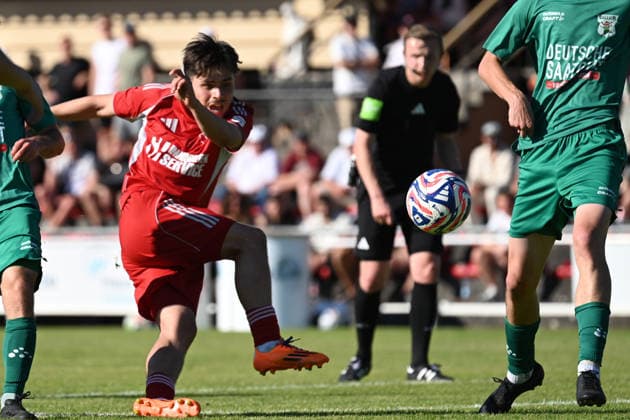 25.05.2025 - Fussball - Saison 2024 2025 - Relegation Oberliga Bayern Bayernliga Landesliga : ATSV Erlangen - TSV Großbardorf - LuPf - xluxpfx - Ulrich Spies (3, ATSV Erlangen ) Chance Torchance