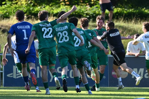 25.05.2025 - Fussball - Saison 2024 2025 - Relegation Oberliga Bayern Bayernliga Landesliga : ATSV Erlangen - TSV Großbardorf - LuPf - xluxpfx - Torjubel Jubel Freude