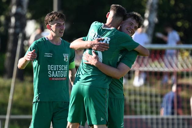 25.05.2025 - Fussball - Saison 2024 2025 - Relegation Oberliga Bayern Bayernliga Landesliga : ATSV Erlangen - TSV Großbardorf - LuPf - xluxpfx - Jubel Freude