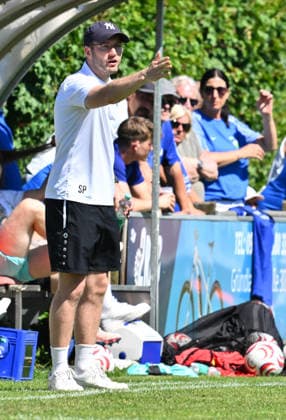 25.05.2026 - Fussball - Saison 2025 2026 - Relegation Oberliga Bayern Bayernliga Landesliga : FSV Stadeln - FC Eintracht Münchberg - - xwoxzix - Sandro Preißinger (Trainer FC Eintracht Münchberg )