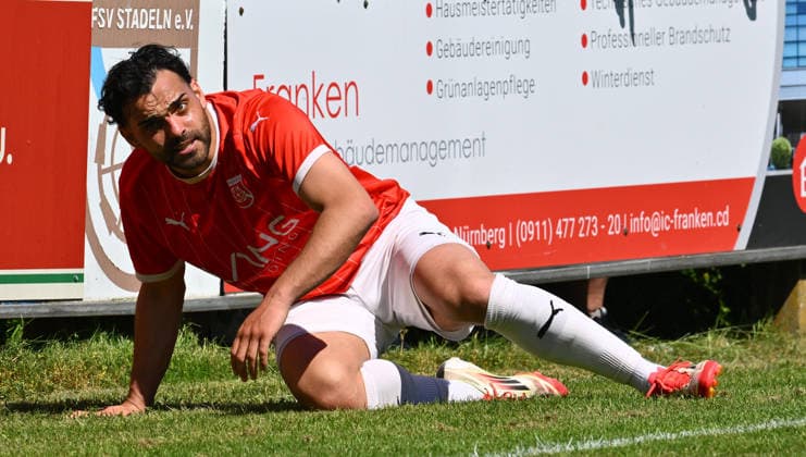 25.05.2026 - Fussball - Saison 2025 2026 - Relegation Oberliga Bayern Bayernliga Landesliga : FSV Stadeln - FC Eintracht Münchberg - - xwoxzix - Marco Weber (22, FSV Stadeln )