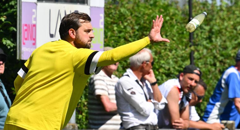 25.05.2026 - Fussball - Saison 2025 2026 - Relegation Oberliga Bayern Bayernliga Landesliga : FSV Stadeln - FC Eintracht Münchberg - - xwoxzix - Manuel Döllfelder Doellfelder (31, FSV Stadeln )