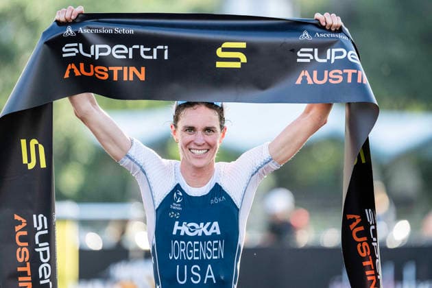 Triathlon 2026: SuperTri Austin MAY 25 May 25, 2026: Gwen Jorgensen (203) finishing first place womens Pro Sprint at the SuperTri. Austin, Texas. Mario Cantu CSM.(Credit Image: Mario Cantu Cal Media) Austin Texas United States of America EDITORIAL USE ONLY Copyright: xx ZUMA-20260525_faf_c04_014.jpg MarioxCantux csmphotothree491829