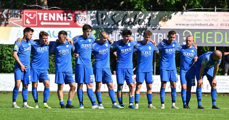 25.05.2026 - Fussball - Saison 2025 2026 - Relegation Oberliga Bayern Bayernliga Landesliga : FSV Stadeln - FC Eintracht Münchberg - - xwoxzix - Mannschaft Team Münchberg bei Elfmeterschießen