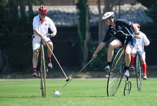 England v Scotland International Penny Farthing Polo match at Ham Polo Club Richmond Upon Thames Scotland beat England on Bank Holiday Monday England v Scotland, Penny Farthing Polo, Ham Polo Club, Richmond Upon Thames, UK - 25 May 2026Richmond Upon Thames Ham Polo Club United Kingdom  Copyright: xSandraxMailer Shutterstockx 16897247g