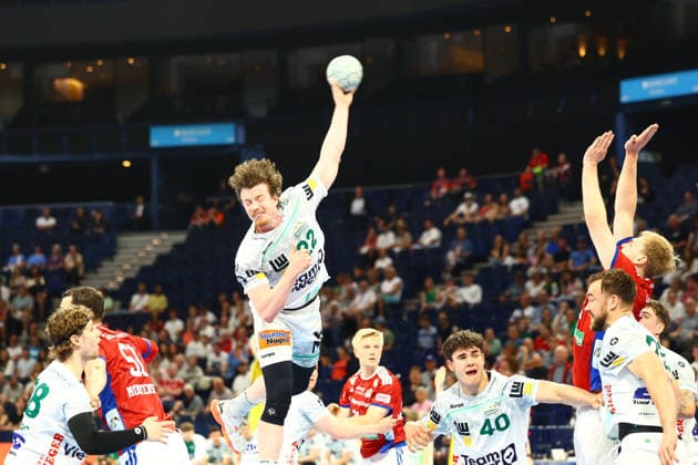 Handball I Herren I Saison 2025 2026 I Bundesliga I 32. Spieltag I HSV Hamburg - FRISCH AUF! Göppingen I 25.05.2026 Erik Persson (22, Frisch Auf Göppingen) Hamburg Barclaycard Arena Hamburg Deutschland Copyright: xLobeca RalfxHomburgx