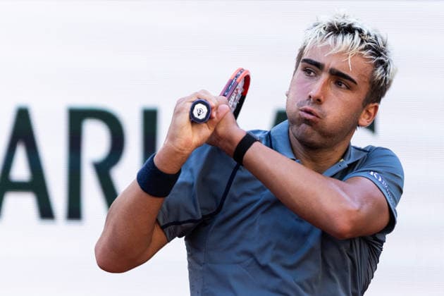 2026 French Open - Day Two Daniel Merida competes in his men s singles match against Ben Shelton on day 2 of the French Open tennis tournament on Court Philippe-Chatrier at the Roland-Garros Complex in Paris, France, on may 25, 2026. Paris France  Copyright: xIbrahimxEzzatx originalFilename:ezzat-notitle260525_npt1t.jpg