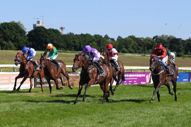 25.05.2026, Koeln, Nordrhein-Westfalen, GER - Title Role mit Sean Levey gewinnt die German 2000 Guineas. Galopprennbahn Koeln-Weidenpesch. () 260525S1390KOELN.JPG