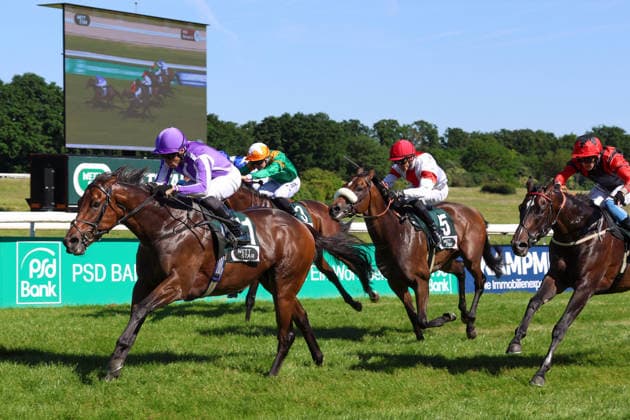 25.05.2026, Koeln, Nordrhein-Westfalen, GER - Title Role mit Sean Levey gewinnt die German 2000 Guineas. Galopprennbahn Koeln-Weidenpesch. () 260525S1390KOELN.JPG