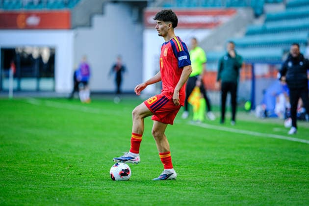UEFA Under-17 European Championship, EM, Europameisterschaft Estonia 2026 Mikel Urrestarazu in action during the UEFA Under-17 European Championship Group-A match between Estonia U-17 vs Spain U-17 national teams, Tallinn Estonia 25.05.2026 Tallinn A Le Coq Arena Estonia Copyright: xMaurixLevandix