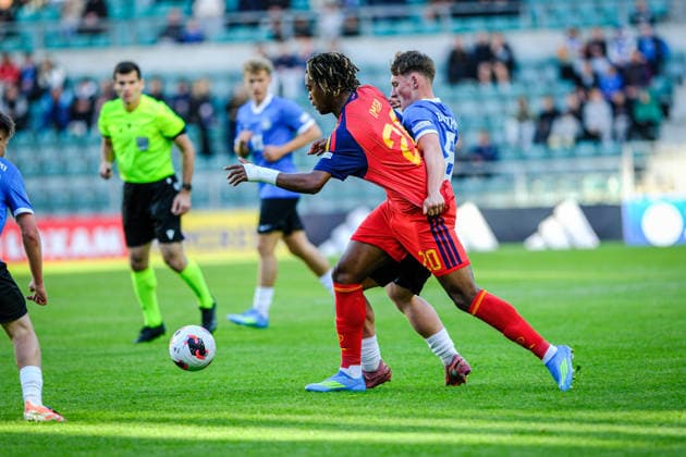 UEFA Under-17 European Championship, EM, Europameisterschaft Estonia 2026 Christian Imga in action during the UEFA Under-17 European Championship Group-A match between Estonia U-17 vs Spain U-17 national teams, Tallinn Estonia 25.05.2026 Tallinn A Le Coq Arena Estonia Copyright: xMaurixLevandix