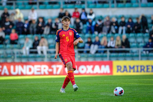 UEFA Under-17 European Championship, EM, Europameisterschaft Estonia 2026 Sergi Mayans in action during the UEFA Under-17 European Championship Group-A match between Estonia U-17 vs Spain U-17 national teams, Tallinn Estonia 25.05.2026 Tallinn A Le Coq Arena Estonia Copyright: xMaurixLevandix
