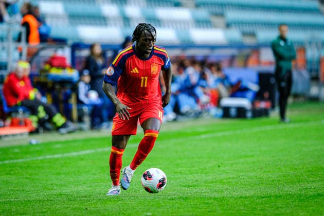 UEFA Under-17 European Championship, EM, Europameisterschaft Estonia 2026 Abdou Badji in action during the UEFA Under-17 European Championship Group-A match between Estonia U-17 vs Spain U-17 national teams, Tallinn Estonia 25.05.2026 Tallinn A Le Coq Arena Estonia Copyright: xMaurixLevandix
