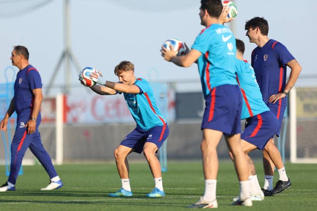Croatia national football team trains in Rijeka ahead of 2026 World Cup Toni Fruk of Croatia during a training session at Rujevica Stadium on May 25, 2026 in Rijeka, Croatia as preparations begin for the 2026 FIFA World Cup, WM, Weltmeisterschaft, Fussball The Croatian national football team is holding early training camps and friendly matches ahead of their departure for the United States.  NelxPavletic PIXSELL