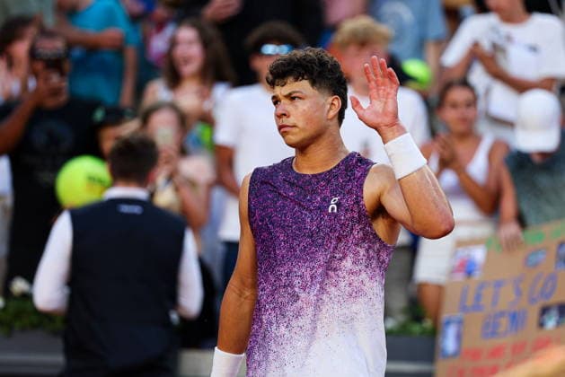 2026.05.25 Paryz Tenis French Open Roland Garros 2026 Daniel Merida - Ben Shelton N z Ben Shelton Foto Pawel Andrachiewicz PressFocus 2026.05.25 Paris Tennis - French Open Roland Garros 2026 Daniel Merida - Ben Shelton Ben Shelton Credit: Pawel Andrachiewicz PressFocus NEWSPIX.PL --- newspix.pl 