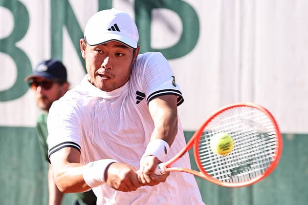 Wu Yibing, CHN, during first round of 2026 French Open at Roland Garros, Paris, 25 05 2026; -