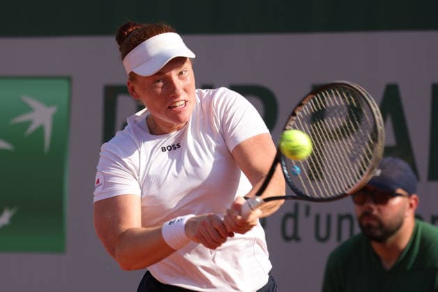 Ella Seidel, GER, during first round of 2026 French Open at Roland Garros, Paris, 25 05 2026; -