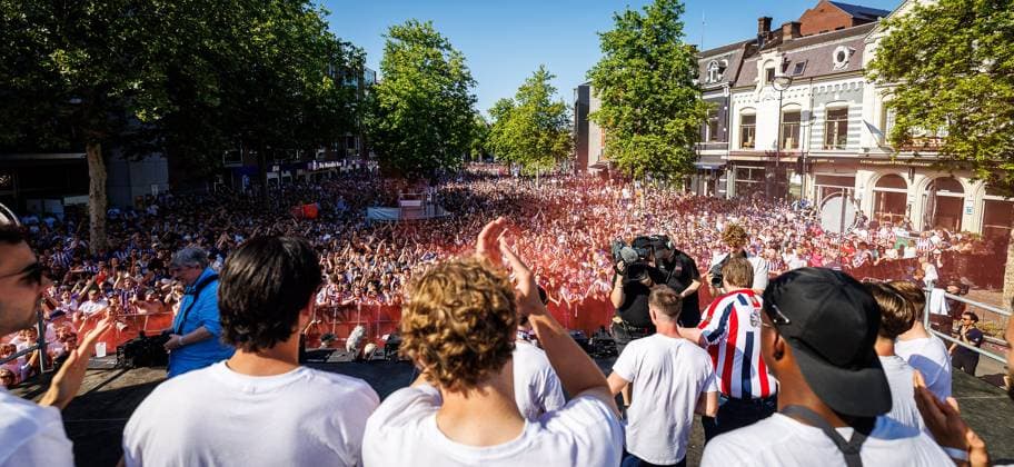 TILBURG, 25-05-2026, De Heuvel, Season 2025 2026, Dutch Keuken Kampioen Divisie eredivisie football, match between Tribute for Willem II Promotion to Eredivisie , picture shows full heuvel Tribute for Willem II Promotion to Eredivisie  x203974527x Copyright:
