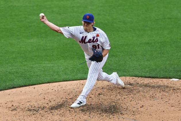 MLB, Baseball Herren, USA Cincinnati Reds Vs. New York Mets New York Mets relief pitcher Jonathan Pintaro 91 throws during the seventh inning of a baseball game against the Cincinnati Reds at Citi Field in Corona, New York, on May 25, 2026. Flushing New York United States  Copyright: xGordonxDonovanx originalFilename:donovan-mlbcinci260525_npbUj.jpg