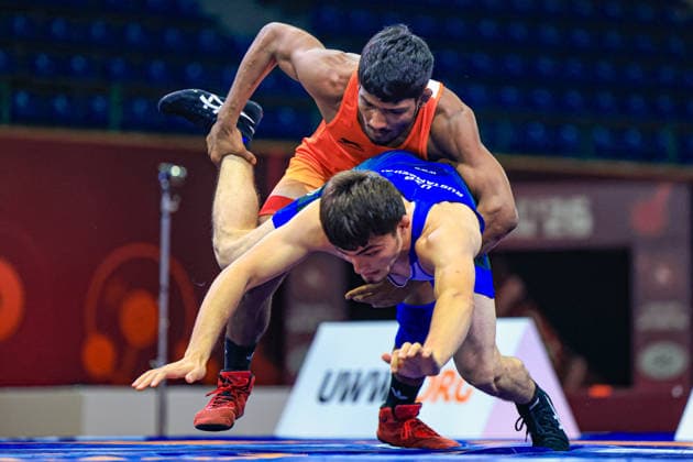 U23 Wrestling Asian Championships 65kg FS - Kumar Mohit (IND) df. Sanjarbek Rustambekov (UZB)