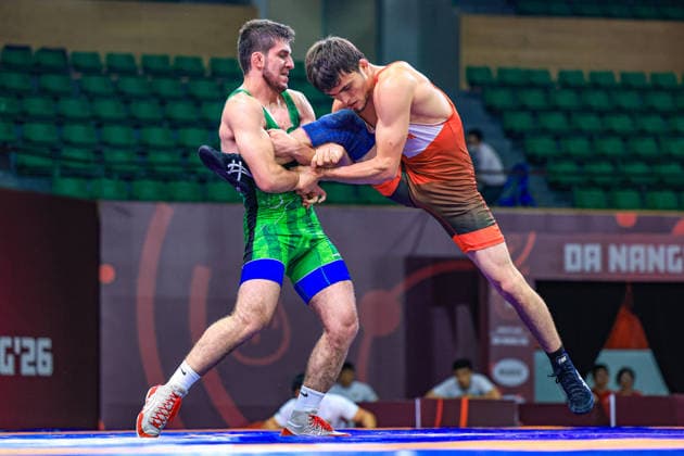 U23 Wrestling Asian Championships 65kg FS - Sanjarbek Rustambekov (UZB) df. Amir Hamayun (TKM)