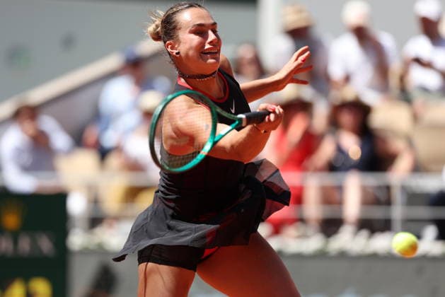 ROLAND GARROS 2026 Thierry Larret MAXPPP - PARIS (75) 26 05 2026 Thierry Larret Maxppp. Tennis. Roland Garros 2026. Internationaux de France de tennis. Stade Roland Garros, Paris (75). Le 26 Mai. Court Philippe CHATRIER : Aryna SABALENKA (RUS) vs Jessica BOUZAS MANEIRO (ESP). Roland Garros French Open tennis tournament, in Paris, France, on 26 May 2026. PARIS (75) STADE ROLAND GARROS PARIS ILE DE FRANCE FRANCE  Copyright: xMAXPPPxThierryxLarretx TLR202605261914 TLR202605261914