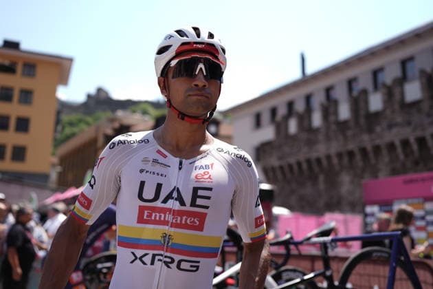 Ecuador™s Manuel Jhonatan Narvaez of UAE Team Emirates XRG during Stage 16 of the Giro d™Italia, from Bellinzona to CarÃ¬, Switzerland, Tuesday, May 26, 2026.  Copyright: xMassimoxPaolone LaPressex
