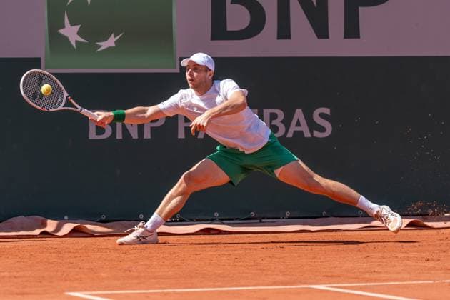 2026-05-26 2026 French Open - Day Three PARIS, FRANCE - MAY 26: Tallon Griekspoor of the Netherlands during Day Three of the 2026 French Open at Roland Garros on May 26, 2026 in Paris, France. (Photo by Marleen Fouchier BSR Agency) Paris France Content not available for redistribution in The Netherlands directly or indirectly through any third parties. Copyright: xBSRxAgencyx