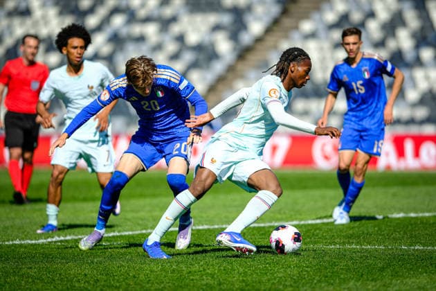 UEFA Under-17 European Championship, EM, Europameisterschaft Estonia 2026 Noha Tiehi in action during the UEFA Under-17 European Championship Group-A match between Italy U-17 vs France U-17 national teams, Tallinn Estonia 26.05.2026 Tallinn A Le Coq Arena Estonia Copyright: xMaurixLevandix