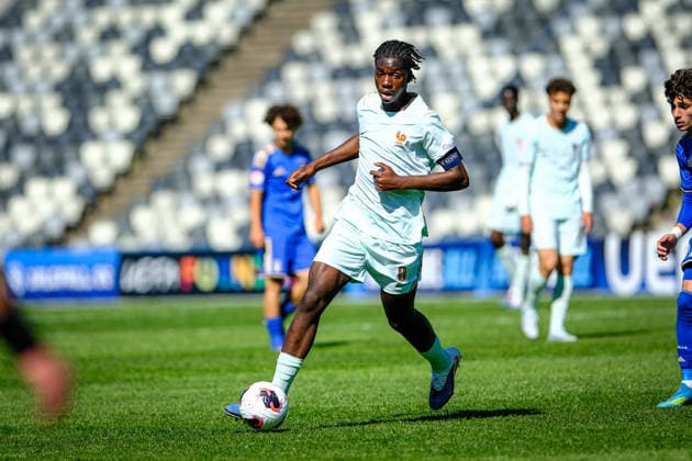 UEFA Under-17 European Championship, EM, Europameisterschaft Estonia 2026 Believe Munongo in action during the UEFA Under-17 European Championship Group-A match between Italy U-17 vs France U-17 national teams, Tallinn Estonia 26.05.2026 Tallinn A Le Coq Arena Estonia Copyright: xMaurixLevandix