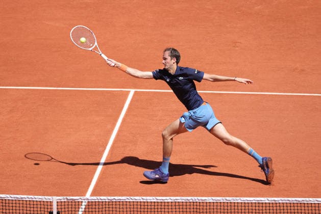 Daniil Medvedev, RUS, during first round of 2026 French Open at Roland Garros, Paris, 26 05 2026; -