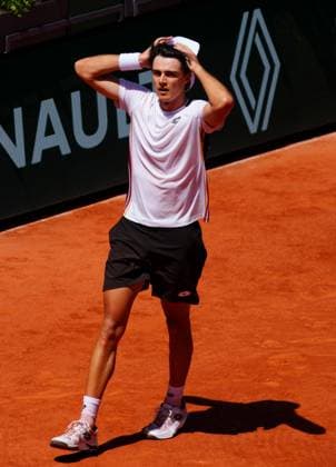 Adam Walton celebrates his first round win over Daniil Medvedev French Open Tennis, Day Three, Tennis, Roland Garros, Paris, France - 26 May 2026Paris Roland Garros France EDITORIAL USE ONLY No use with unauthorised audio, video, data, fixture lists, club league logos or live services. Online in-match use limited to 120 images, no video emulation. No use in betting, games or single club league player publications.  Copyright: xJavierxGarcia Shutterstockx 16898258ag
