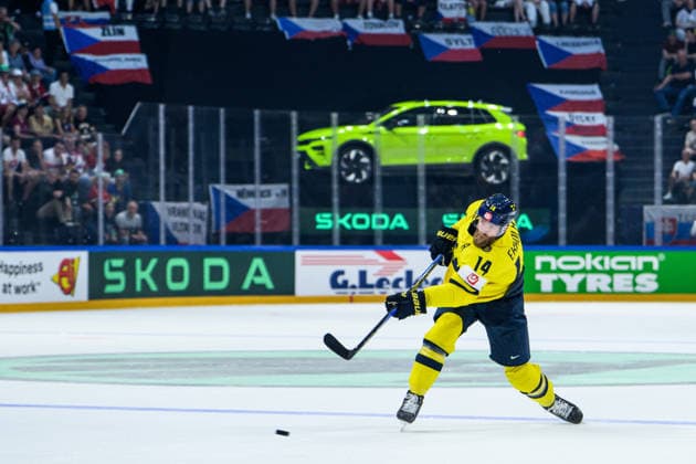 260526 Mattias Ekholm of Sweden during the 2026 IIHF Ice hockey, Eishockey World Championship, WM, Weltmeisterschaft match between Sweden and Slovakia on May 26, 2026 in Fribourg. Photo: Jesper Zerman BILDBYRAN kod JZ JZ0730 ishockey ice hockey ishockey-vm 2026 vm 2026 iihf world championship sverige sweden slovakien slovakia bbeng Copyright: JESPERxZERMAN BB260526JZ050