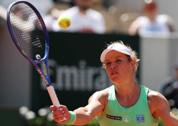 May 26, 2026, Paris, Ile De France, France: LAURA SIEGEMUND of Germany during the match against N. Osaka of Japan in the first round of tennis tournament Roland Garros, Paris, France. Paris France - ZUMAc278 20260526_zsp_c278_052 Copyright: xMarcinxCholewinskix