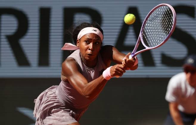 US Cori Dionne Coco Gauff pictured in action during the Roland Garros French Open tennis tournament, in Paris, France, Tuesday 26 May 2026. This year s tournament takes place from 18 May to 07 June. VIRGINIExLEFOUR  x175106158x