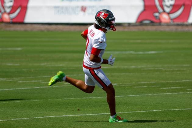 May 26, 2026, Tampa, Florida, USA: Tampa Bay Buccaneers wide receiver Jalen McMillan (11) runs after he runs a route during OTA at the AdventHealth Training Center in Tampa on Tuesday, May 26, 2026. Florida News - May 26, 2026  - ZUMAs70_ 0857621338st Copyright: xJeffereexWoox