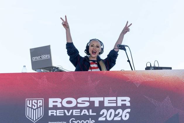RECORD DATE NOT STATED U.S. Men™s national team, Nationalteam World Cup Roster Reveal Dj Amy Robbins during United States national team an event to announce the squad for the 2026 World Cup at Pier 17 in New York, United States, on Tuesday, May 26. NEW YORK NY United States Copyright: xWILLIAMxVOLCOVx