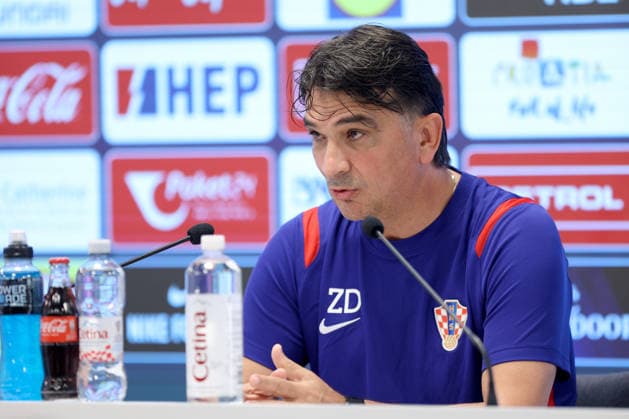 press conference, PK, Pressekonferenz of Zlatko Dalic Head coach Zlatko Dalic speaks during a Croatia national football team press conference at the Rujevica Stadium in Rijeka, Croatia, on May 26, 2026, ahead of friendly matches against Belgium and Slovenia as part of the team s pre-World Cup training.  NelxPavletic PIXSELL