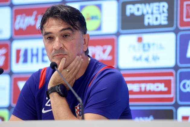 press conference, PK, Pressekonferenz of Zlatko Dalic Head coach Zlatko Dalic speaks during a Croatia national football team press conference at the Rujevica Stadium in Rijeka, Croatia, on May 26, 2026, ahead of friendly matches against Belgium and Slovenia as part of the team s pre-World Cup training.  NelxPavletic PIXSELL