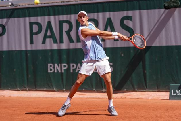 2026-05-26 2026 French Open - Day Three PARIS, FRANCE - MAY 26: Matteo Arnaldi of Italy during Day Three of the 2026 French Open at Roland Garros on May 26, 2026 in Paris, France. (Photo by Marleen Fouchier BSR Agency) Paris France Content not available for redistribution in The Netherlands directly or indirectly through any third parties. Copyright: xBSRxAgencyx