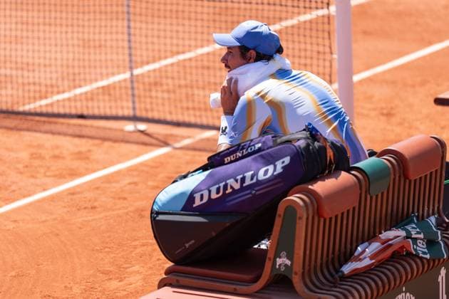 2026-05-26 2026 French Open - Day Three PARIS, FRANCE - MAY 26: Alexei Popyrin of Australia during Day Three of the 2026 French Open at Roland Garros on May 26, 2026 in Paris, France. (Photo by Marleen Fouchier BSR Agency) Paris France Content not available for redistribution in The Netherlands directly or indirectly through any third parties. Copyright: xBSRxAgencyx