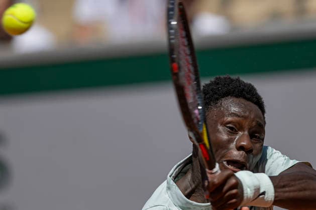 2026 French Open - Day Three Moise Kouame returns the ball against Marin Cilic during the Roland Garros Grand Slam Tournament on Day 03 in Paris, France, on May 26, 2026. Paris France  Copyright: xRobertxSzaniszlox originalFilename:szaniszlo-notitle260526_npc93.jpg
