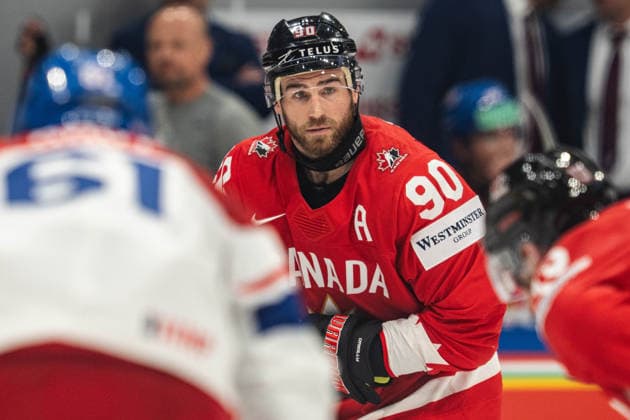 FRIBOURG, FRIBOURG - MAY 26: Ryan O’Reilly of Canada during the 2026 IIHF World Championship, WM, Weltmeisterschaft match between Czech Republic and Canada at BCF Arena on May 26, 2026 in Fribourg, Fribourg, Switzerland.  Copyright: xLivioxBaeriswylx xSPPx Sportspressphoto_SPR155015