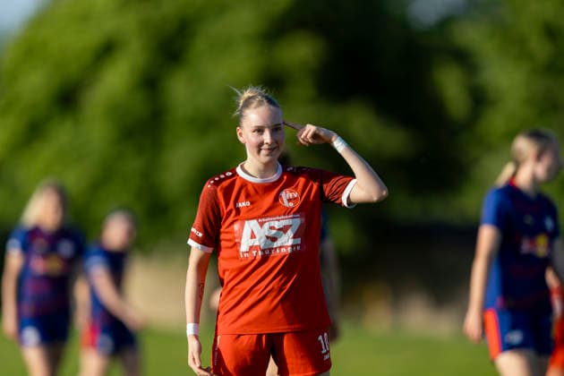 Regionalliga Nordost Frauen: 1. FFV Erfurt vs. RB Leipzig II; Erfurt; 26.05.2026 Jubel, Maja Felicitas Bauerschmidt ( 10; 1. FFV Erfurt) Regionalliga Nordost Frauen: 1. FFV Erfurt vs. RB Leipzig II; Sportforum Johannesplatz Erfurt; 26.05.2026 Copyright: xBEAUTIFULxSPORTS Duehringx