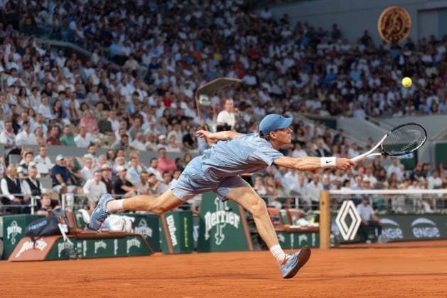 2026-05-26 2026 French Open - Day Three PARIS, FRANCE - MAY 26: Jannik Sinner of Italy during Day Three of the 2026 French Open at Roland Garros on May 26, 2026 in Paris, France. (Photo by Marleen Fouchier BSR Agency) Paris France Content not available for redistribution in The Netherlands directly or indirectly through any third parties. Copyright: xBSRxAgencyx