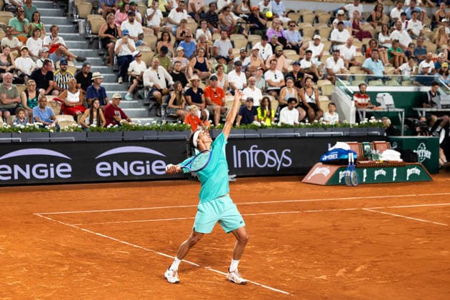 PARIS, FRANCE - MAY 26: Daniel Altmaier of Germany is seen in action in his first round match against Felix Auger-Aliassime of Canada during Day Three of the 2026 French Open at Roland Garros on May 26, 2026 in Paris, France. (Photo by Pauline FIGUET SPP)  Copyright: xPaulinexFIGUETx xSPPx Sportspressphoto_SPR155053