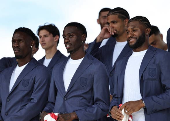 May 26, 2026, New York, New York, USA: Tuesday, May 26, 2026; New York, New York, USA; The United States MenÃ¢â‚¬â ¢s national team, Nationalteam was revealed at Pier 17 in New York City. New York USA - ZUMAs325 20260526_zsp_s325_107 Copyright: xJessxStilesx