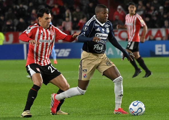 Estudiantes vs Independiente de Medellin. Foto: FOTOBAIRES Copa Conmebol Libertadores Copyright: xNachoxAmiconixNachoxAmiconix